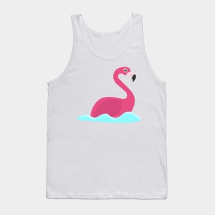 swimming flamingo Tank Top